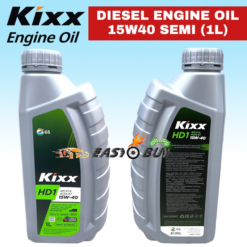 KIXX Diesel Engine Oil 15W40 GS KIXX HD1 15w40 (1 Liter) Diesel