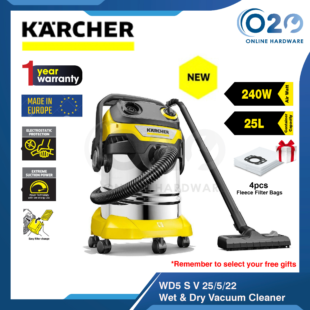 KARCHER WD5 S Vacuum Cleaner Wet and Dry Vacuum Heavy Duty Vacuum 吸尘机