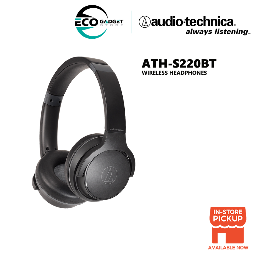 Audio Technica ATH S200BT ATH S220BT Wireless On Ear Headphones with Built in Mic Controls