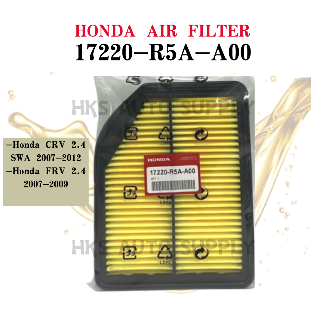 ORIGINAL HONDA Engine Air Filter Honda CRV TOA 2.4CC (20132016) 17220