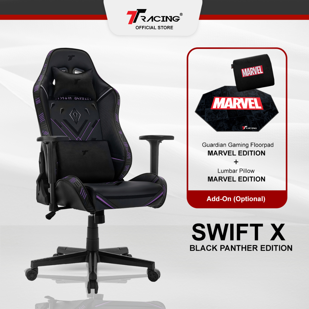 TTRacing Swift X 2020 Black Panther Edition Gaming Chair Office Chair