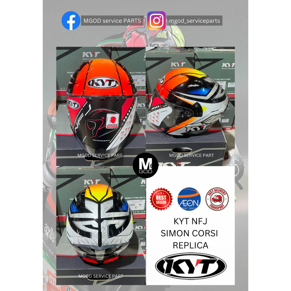 YSNJX005 KYT NFJ HELMET KYT NFJ KYT HELMET KYT CORSI 2018 SIMON CORSI