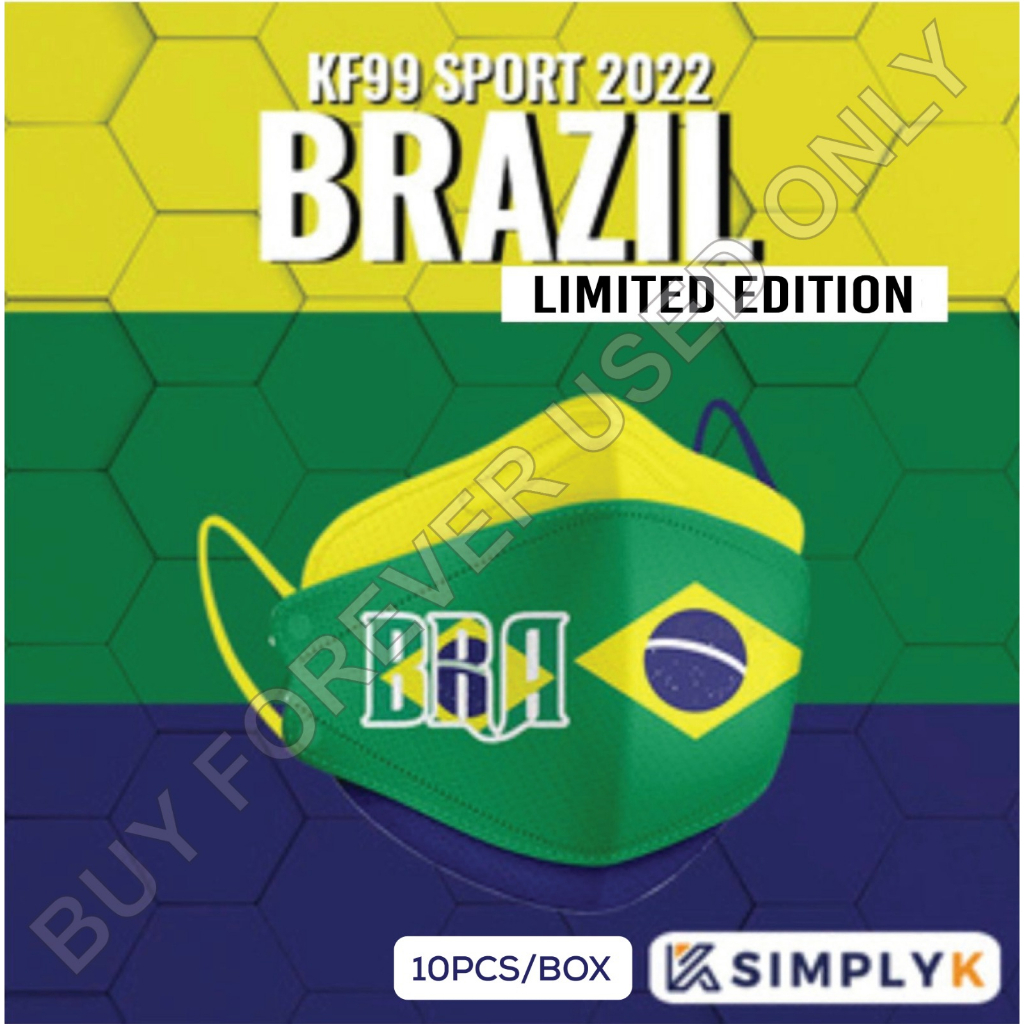 SIMPLY K Sport Cup 2022 KF99 Nano Silver Earloop Face Mask 4ply KF94 ...