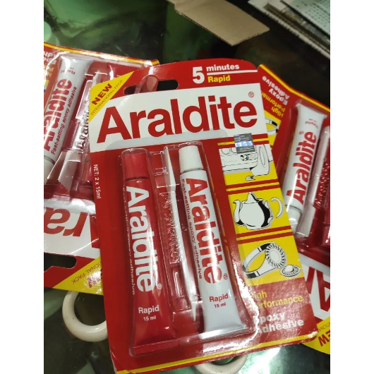 Original Araldite High Performace Epoxy Adhesive 5 minute Rapid 2x 15ml