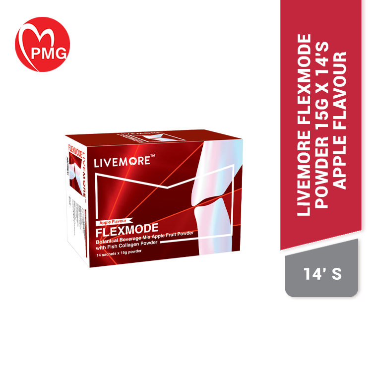 [LIVEMORE] Flexmore @ Flexmode Powder 15g x 14's - Apple Flavour, joint ...