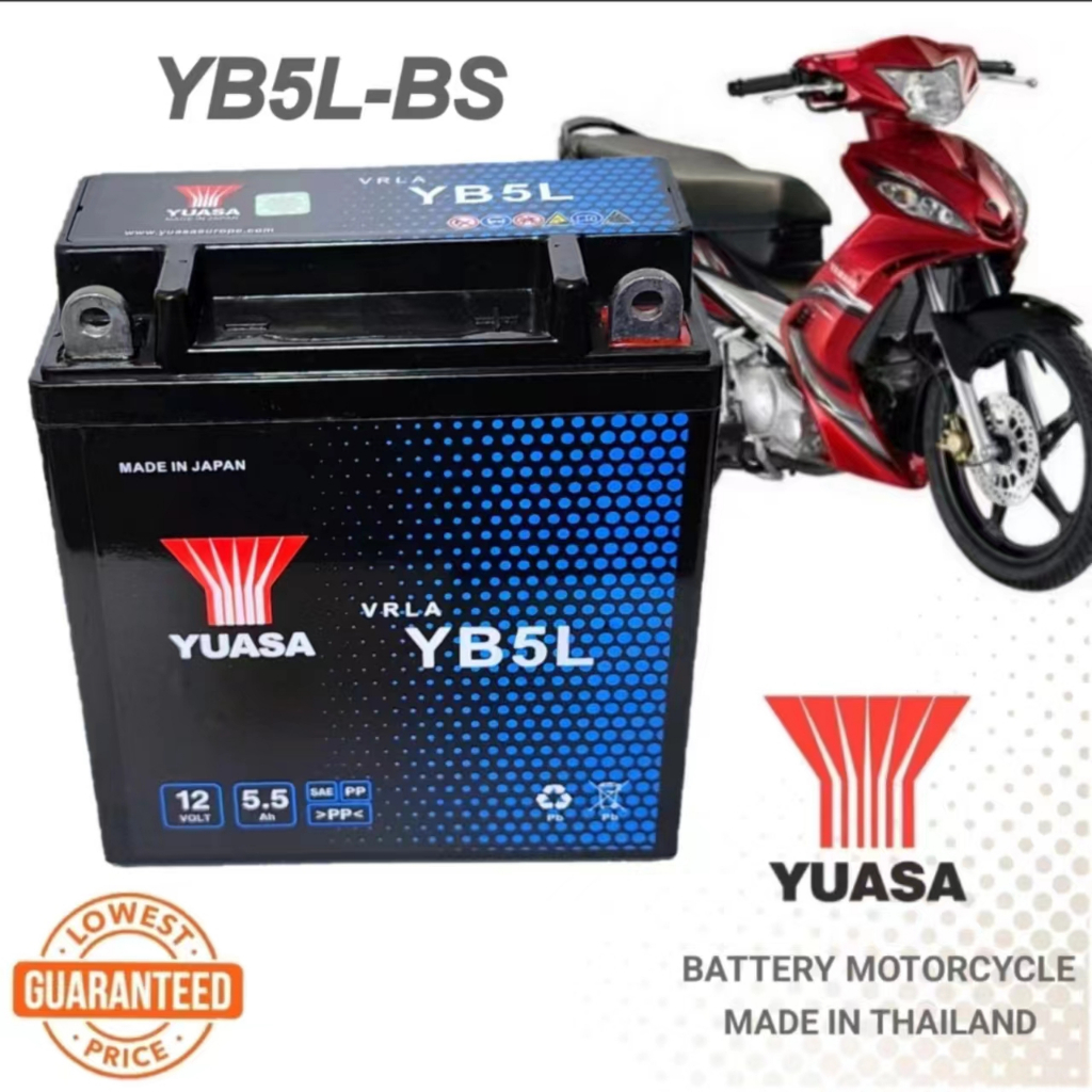 YB5L YB5 YB5L-BS BATTERY EX5 KRISS CT110 STARTER EGO V1 LC135 V1 ...