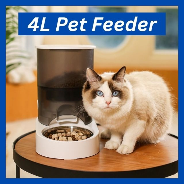 High Quality Pet Smart Feeder 4L Capacity WiFi Timing Automatic Dog and
