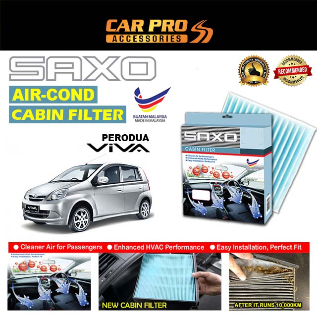Perodua Viva AIRCOND Cabin Filter CAR AIR CONDITIONER FILTER S1252B