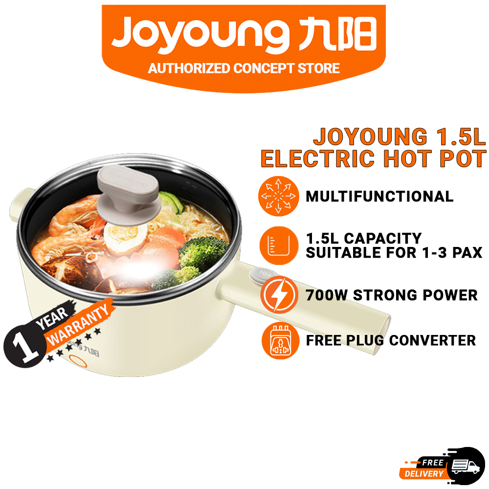 JOYOUNG 九阳 1.5L Electric Hot Pot Electric Wok Multifunction Pot Stir