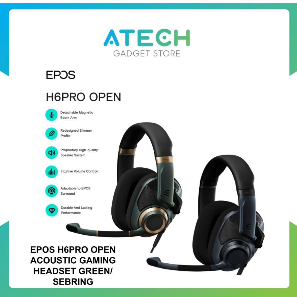 EPOS H6 PRO-Open-Sebring Gaming Headset Open Acoustics Version