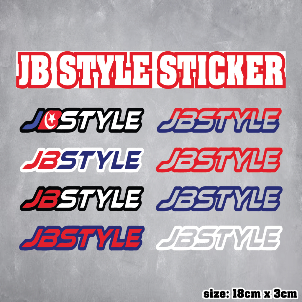 STICKER JB STYLE 🔥Cutting Sticker🔥8 DESIGNS TO CHOOSE🔥READY STOCK