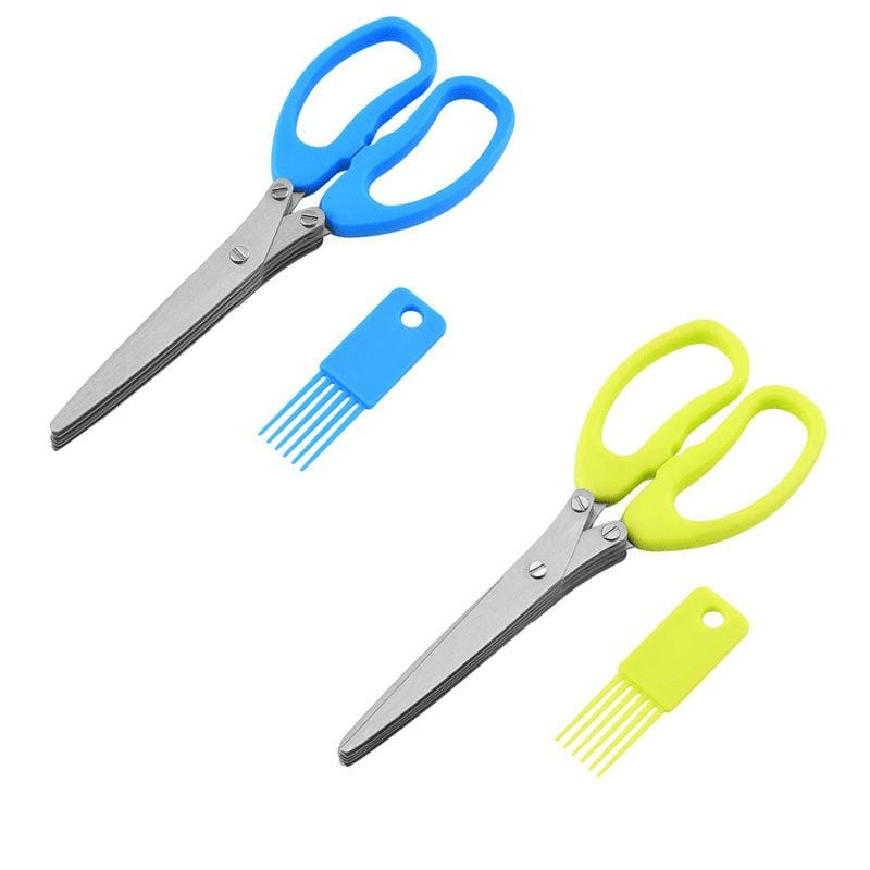 5 Layer Scissors Stainless Steel Cool Kitchen Gadjet Cutter ...