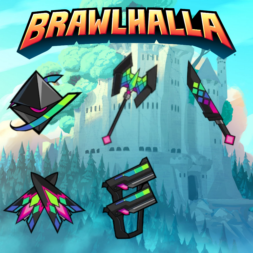 [𝐈𝐍𝐒𝐓𝐀𝐍𝐓] Brawlhalla RGB Weapon Skins Synthwave Matrix Neon Shopee