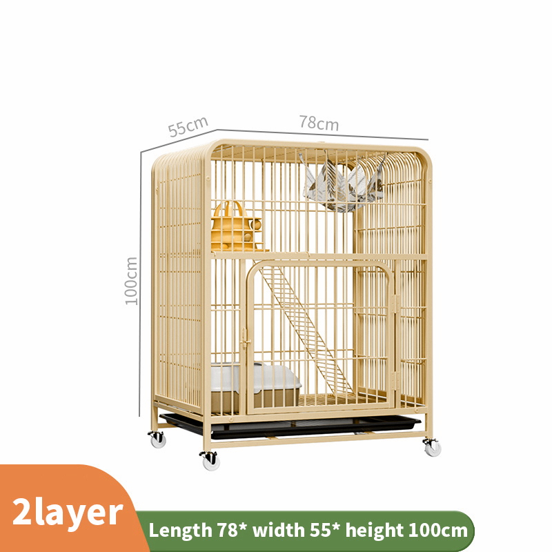 Mobile Cat Cage Large Sangkar Kucing Besar 2 3 Tingkat 4 Level Pets