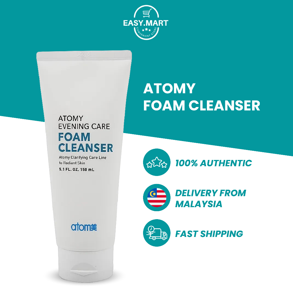 READY STOCK [Atomy Evening Care] FOAM CLEANSER 艾多美洁面美白洗面乳 150ml Facial ...