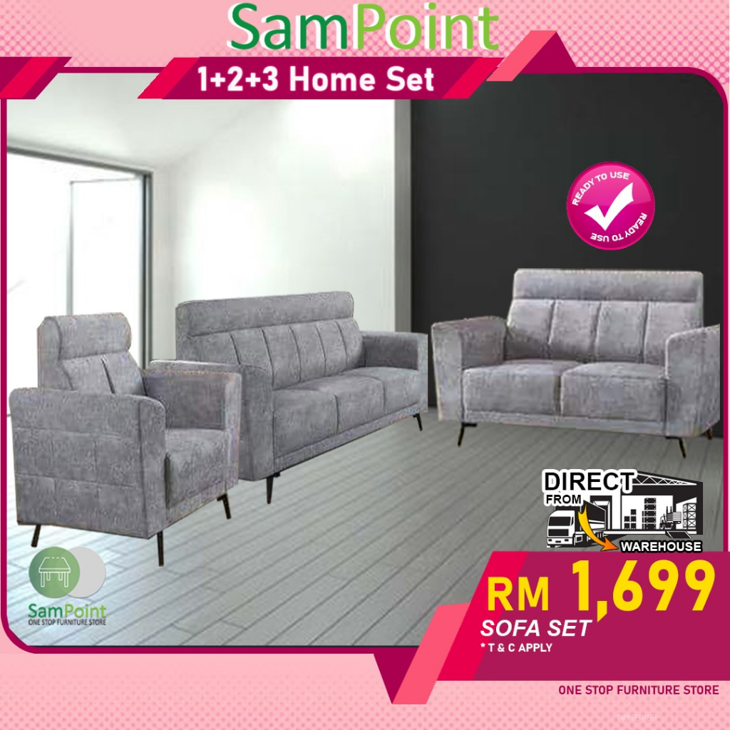 SamPoint Sofa Murah _ Sofa Moden / Sofa Mewah / Sofa 123 / Sofa 1+2+3