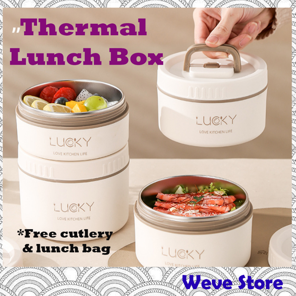 Stackable Microwaveable Thermal Insulated Lunch Box Set Meal Box Set