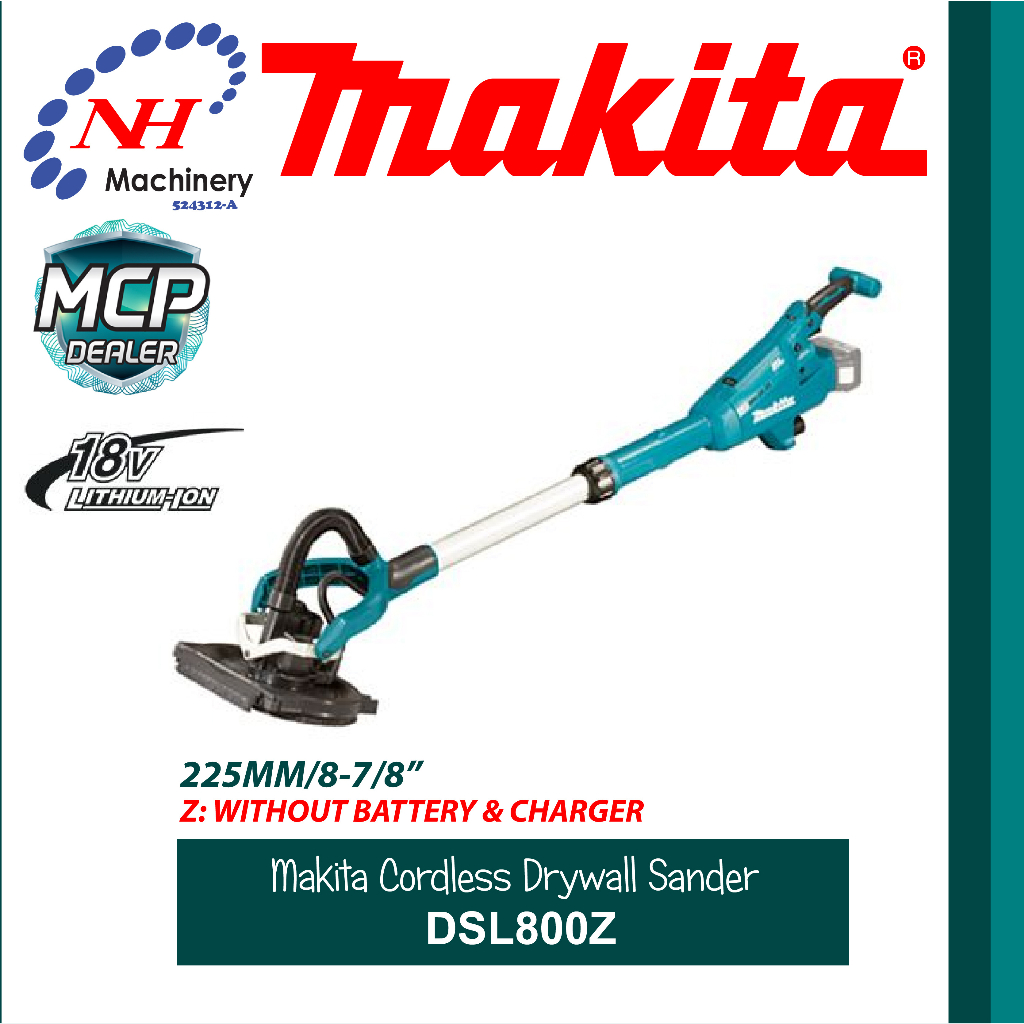 Makita DSL800Z Cordless Drywall Sander Shopee Malaysia