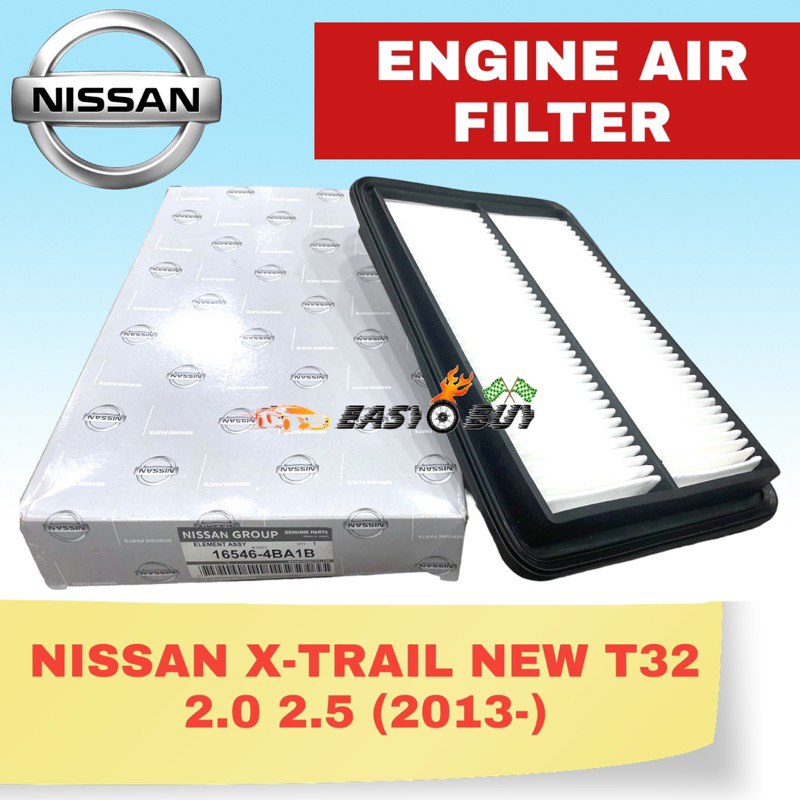 GENUINE NISSAN ENGINE AIR FILTER 165464BA1A NISSAN XTRAIL T32 2.0 2.5 2013 Present 16546