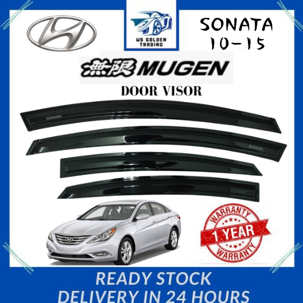 Fits 2011-2014 Hyundai Sonata Window Visor Rain Guards Deflector