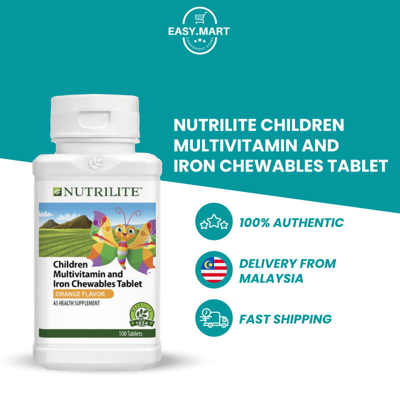 READY STOCK Nutrilite Children Multivitamin And Iron Chewables Tablet