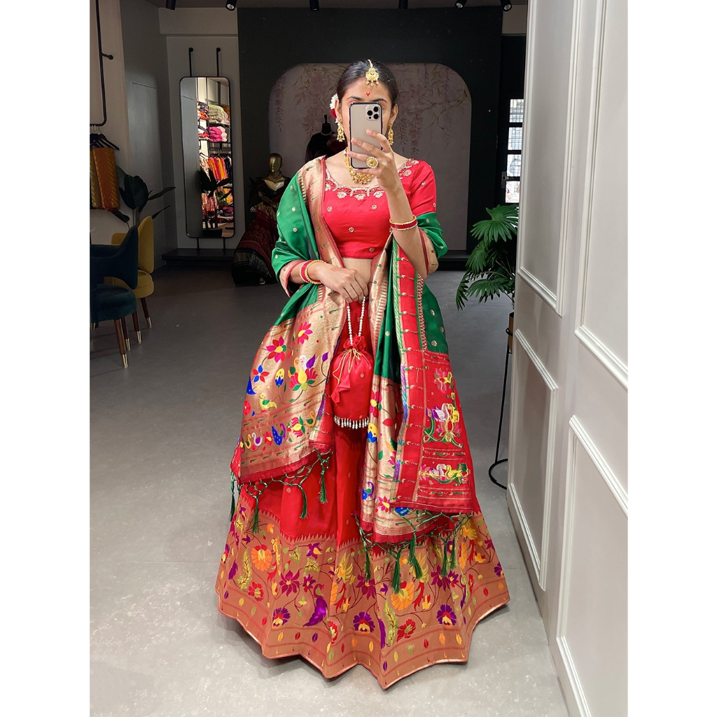 Paithani lehenga cheap choli