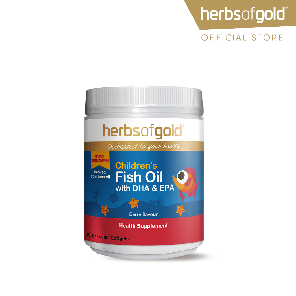 Herbs of Gold Children's Fish Oil with DHA & EPA Softgel (150's