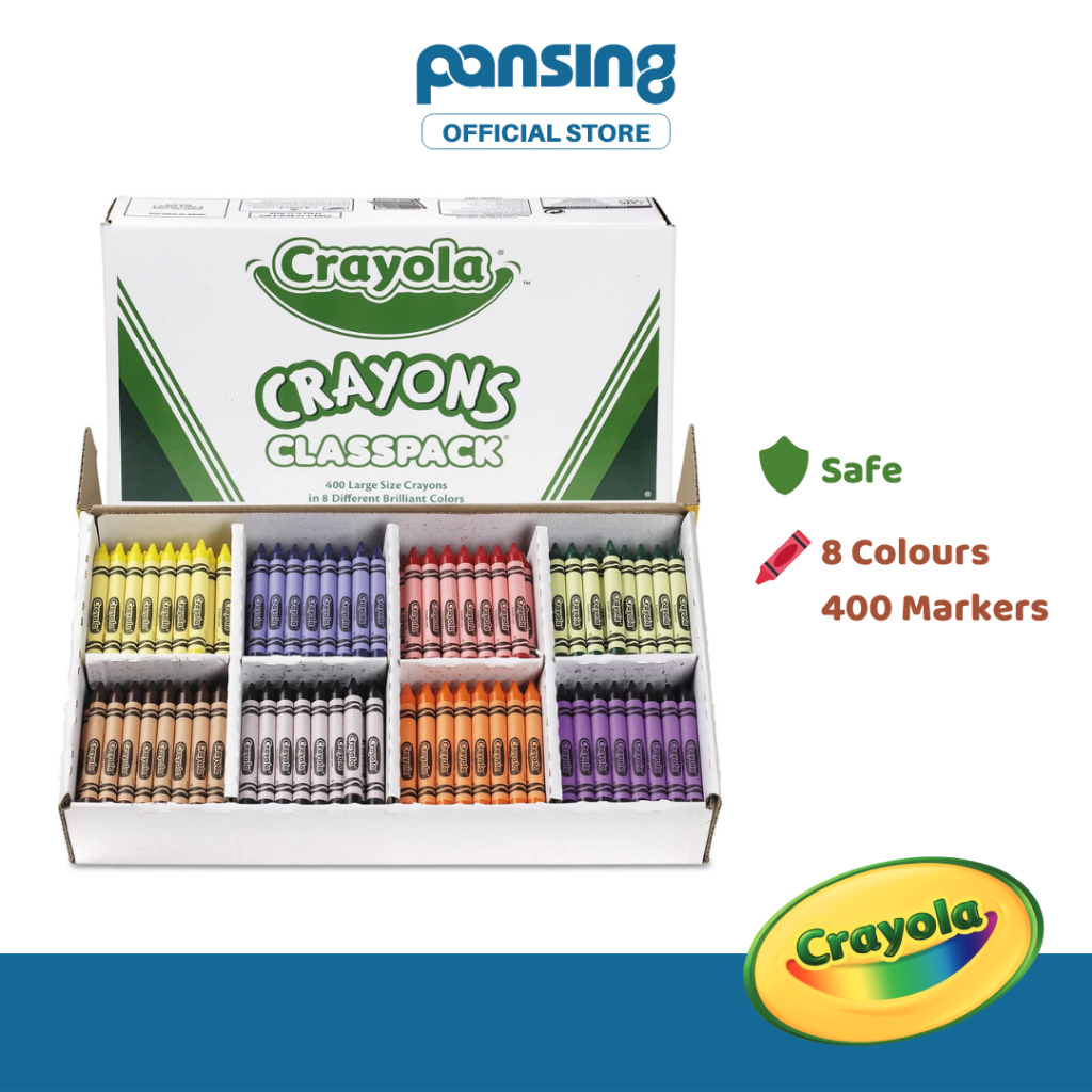  Crayola Crayon Classpack - 400ct (8 Assorted Colors