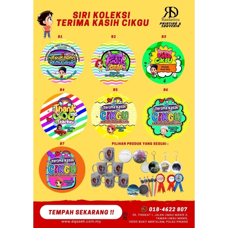 Button Badge Pin Edisi Hari Guru Teachers Day Button Badge 2023 ...