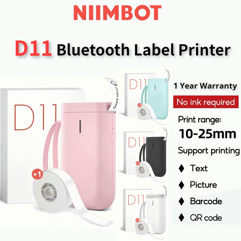 Dropship Label Maker Machine With Tape; D110 Portable Bluetooth