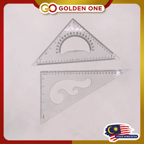 Triangle Ruler 30cm Ruler Set No.1130 (Price For 1 Pack) | Shopee Malaysia