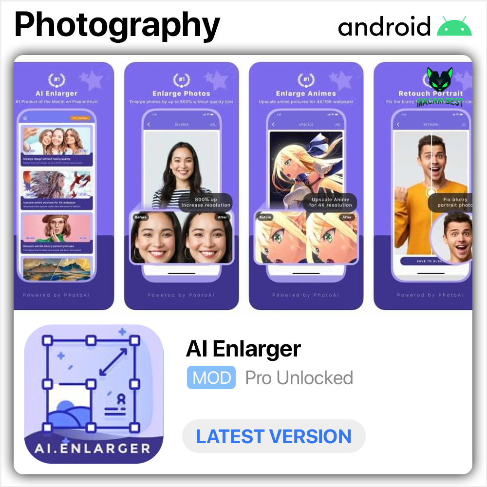 AI Enlarger 🔥 Latest 2024 🔥 Lifetime Premium Android APP