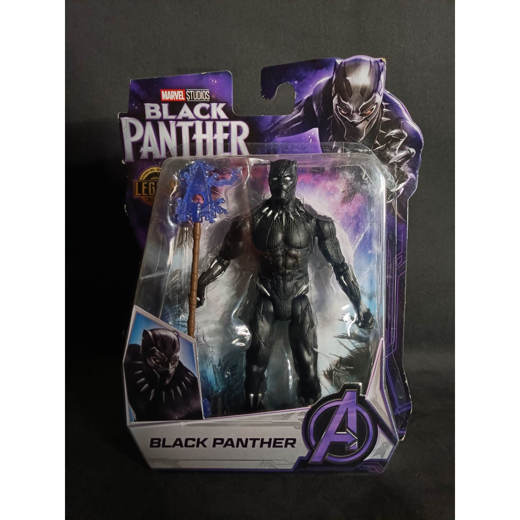 Hasbro Marvel, Marvel Studios Legacy Collection, Figurine de Black Panther Vibranium à l'échelle
