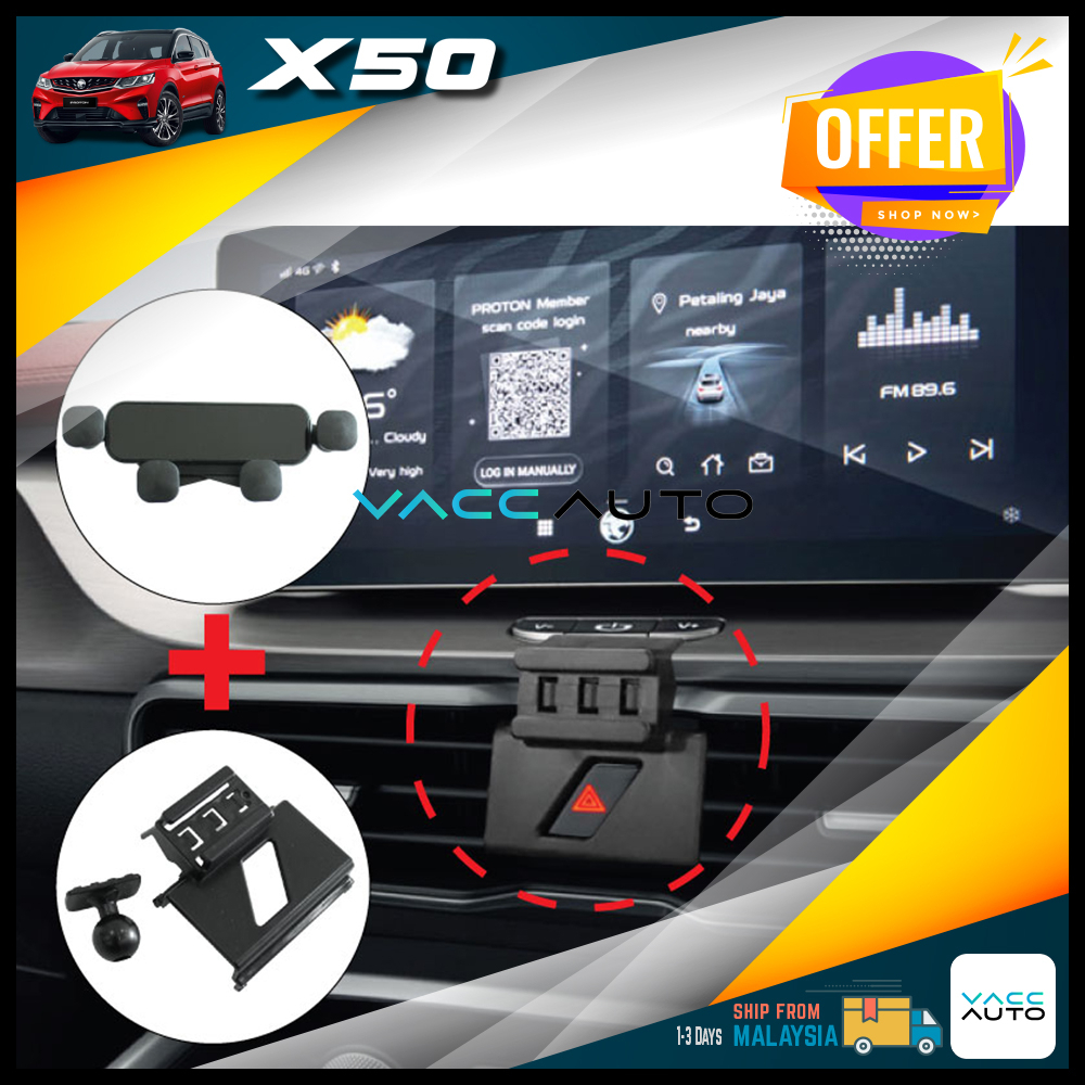 Proton X50 2020 - 2023 Car Phone Holder Vacc Auto Car Accessories ...