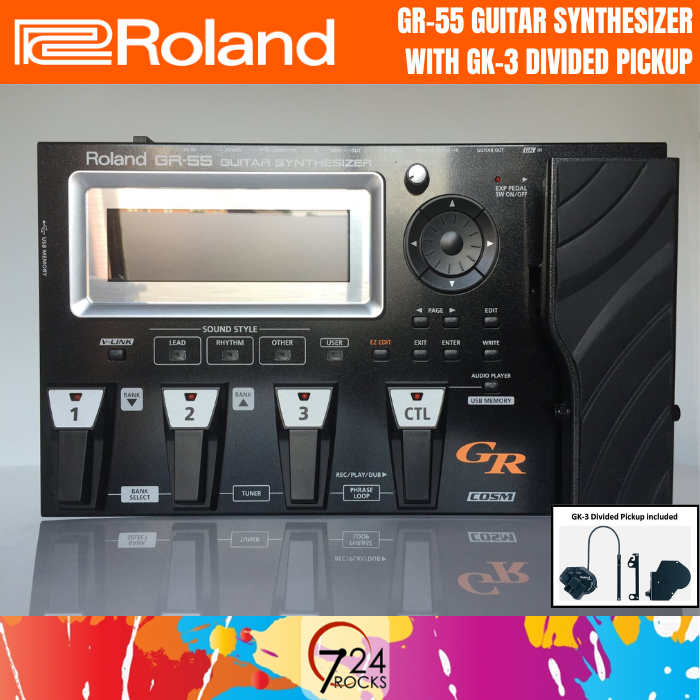 Roland guitar synth pedal Roland GR55 Guitar Synthesizer with GK3