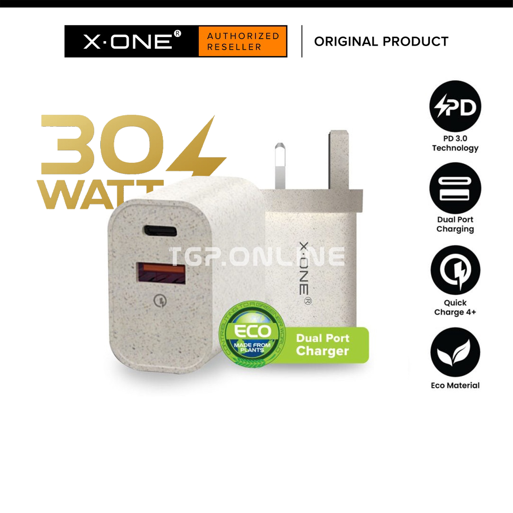 X.One 30W / 20W Eco Charger PD Power Delivery 3.0 Quick Charge 4.0