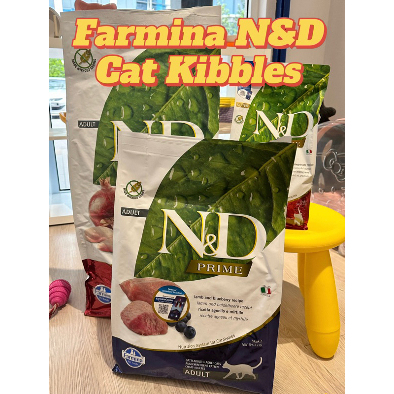 Farmina N&D Prime Feline Grain Free Cat Dry Food Kibbles 10kg | Shopee ...