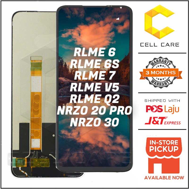 CellCare LCD Display Touch Screen Compatible For REALM 6 / REALM 6S ...