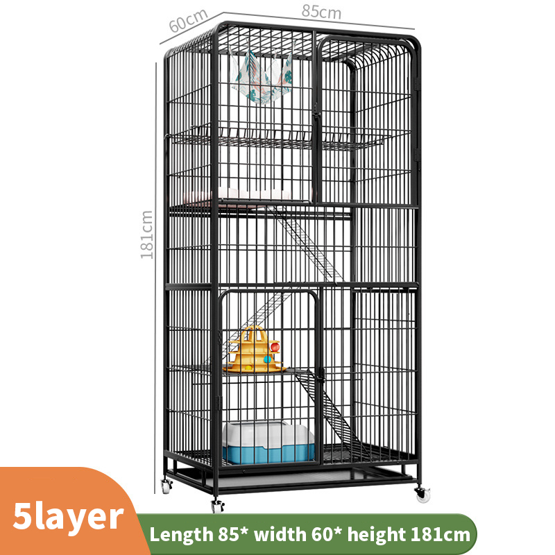 Mobile Cat Cage Large Sangkar Kucing Besar 2 3 Tingkat 4 Level Pets