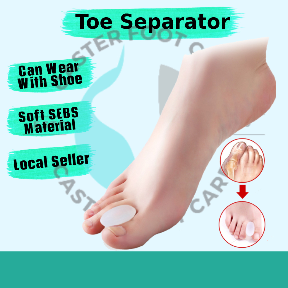 1 pair Toe separator Hallux valgus Hammertoe Big toe joint Pain Relief ...