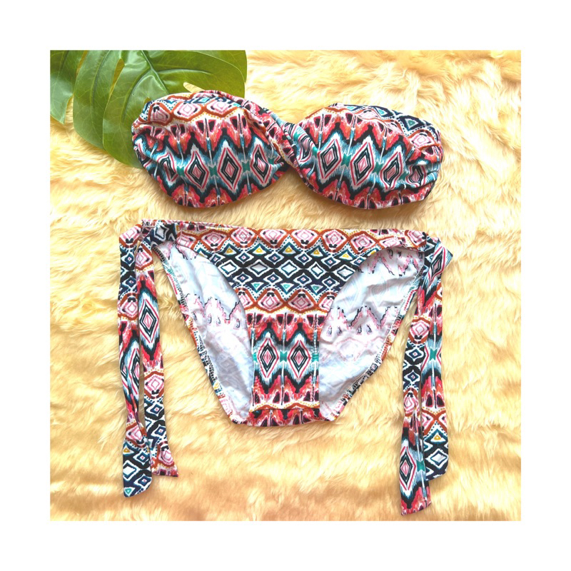 Strapless Two Piece Bikini Shopee Malaysia