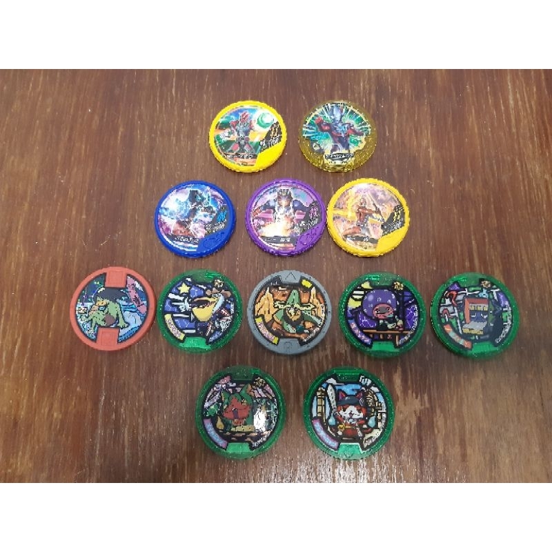 Yokai Watch/Kamen Rider/Ultraman Medals Set Original Bandai | Shopee ...