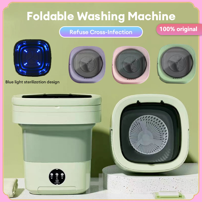 10L Mini Washing Machine Foldable Washing Machine Travel Laundry Washer