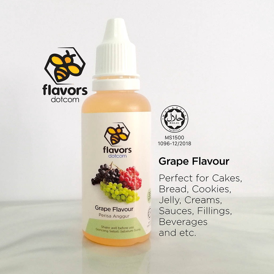 [HALAL] Flavors Food Flavouring FRUIT FLAVOUR Varieties 35g