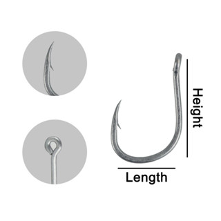 (Kg Test 12kg-60kg) Fire Eagle Iseama Fishing Hook DX 3813GS | Shopee ...