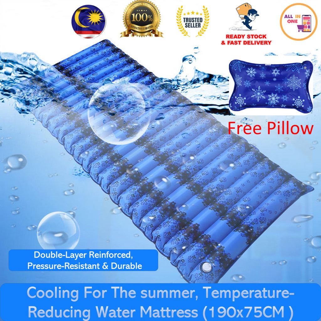 Water Bed Water / Air Mattress Ice Cushion Water Injection Cooling Chair Pad Summer Cooling Bed