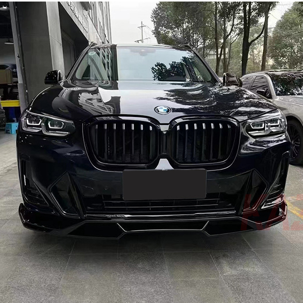 ABS GLOSS M TECH BLACK FRONT LIP FOR G01 / G02 BMW X3 / X4 SERIES