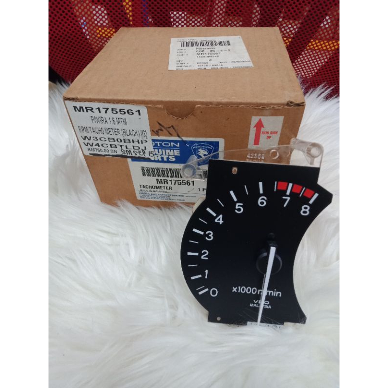 100% ORIGINAL PROTON WIRA 1.6 MANUAL TACHOMETER METER ( RPM ) BLACK ...
