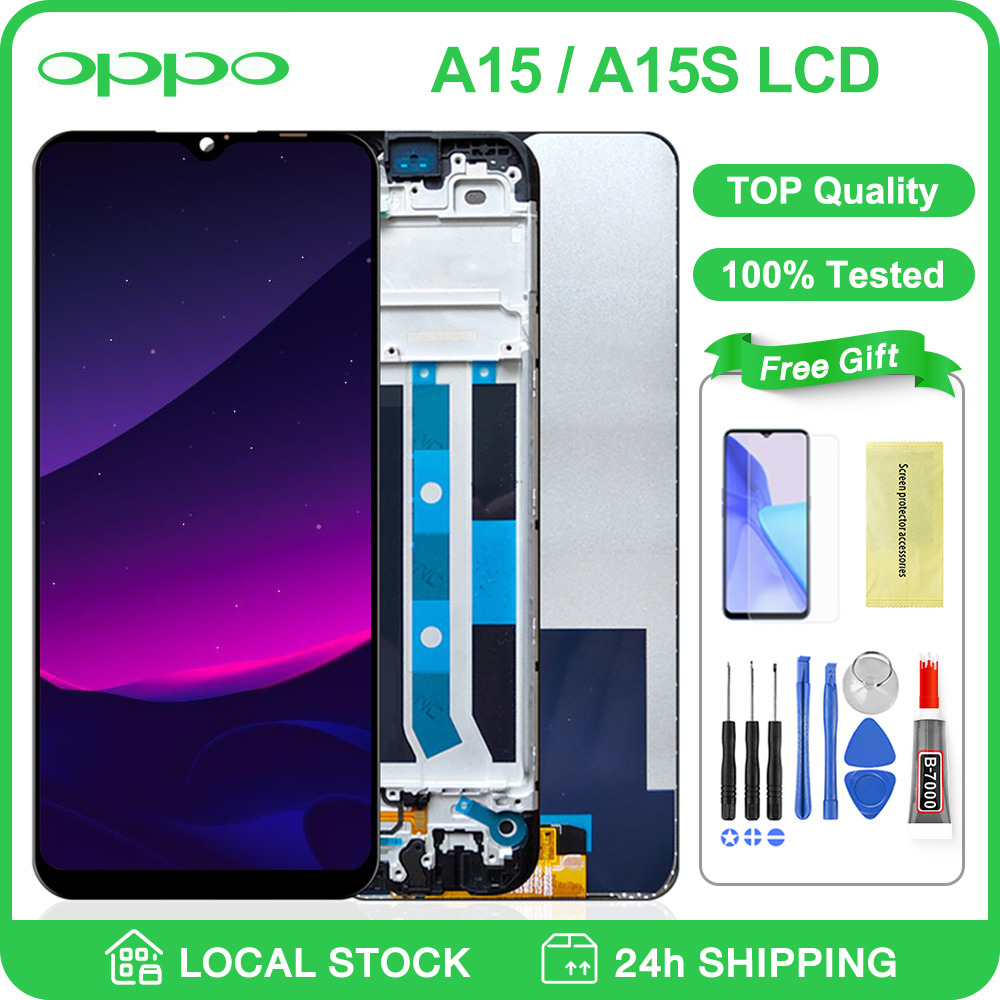 LCD with Frame For Oppo A15 / A15S A16K LCD Display Touch Screen ...