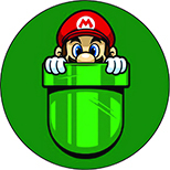 Super Mario Badge Button Size 44 mm | Shopee Malaysia
